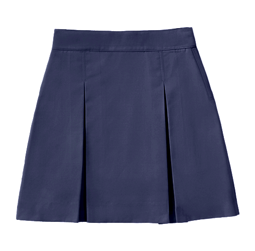 Girls Navy Inverted Pleat Skort K12 Brand Grades TK-8
