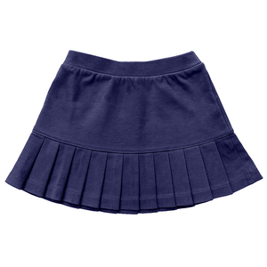 Girls Navy Knit Pleated Skort K12 Brand Grades TK-4