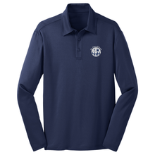 Load image into Gallery viewer, Basic Long sleeve Knit Polo w/ St. Clare Embroidered Logo
