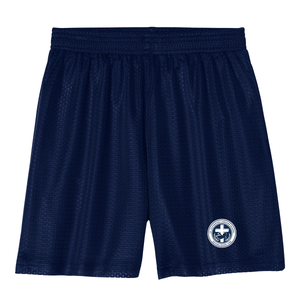 Navy PE Mesh Short w/ St. Catherine Heatseal Logo Grades TK-8