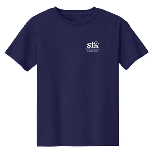 Cotton PE Shirt w/ St. Thomas Heatseal Logo Grades TK-8