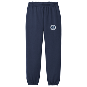 Navy Sweatpant w/ St. Catherine Heatseal Logo Grades TK-8