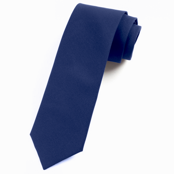 Boys Solid Navy Tie Grades 4-7