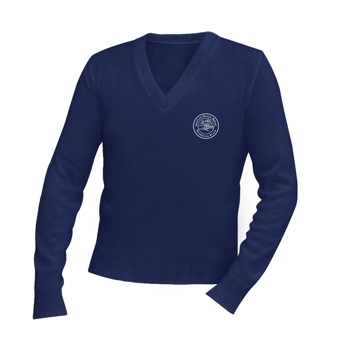 V-Neck Sweater w/ American Martyrs logo