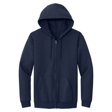 Load image into Gallery viewer, Zip Hooded Sweatshirt w/ Peninsula Montessori Heatseal Logo
