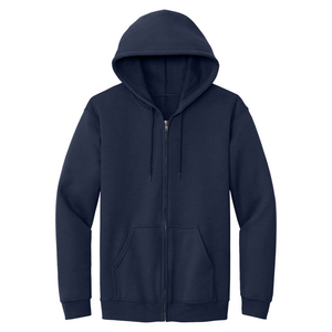 Zip Hooded Sweatshirt w/ Peninsula Montessori Heatseal Logo