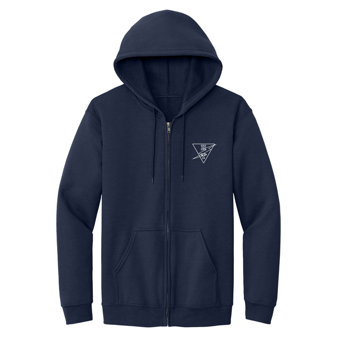 Zip Hooded Sweatshirt w/ Holy Trinity Heatseal Logo K-8