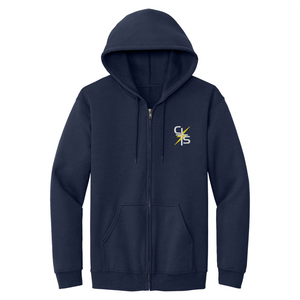 Zip Hood Sweatshirt w/ Christ Lutheran Embroidered Logo Grades K-8