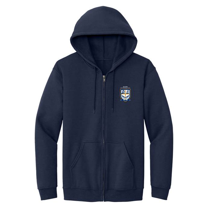 Zip Hood Sweatshirt w/ OLPH Heatseal Logo Grades PS-8