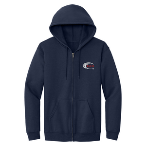 Zip Hooded Sweatshirt w/ Riviera Hall Embroidered Logo Grades PK-8