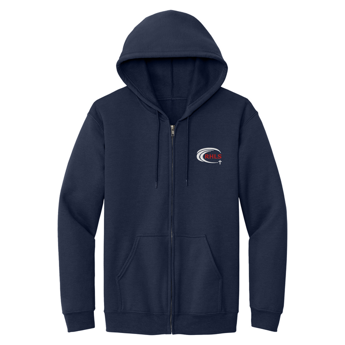 Zip Hooded Sweatshirt w/ Riviera Hall Embroidered Logo Grades PK-8
