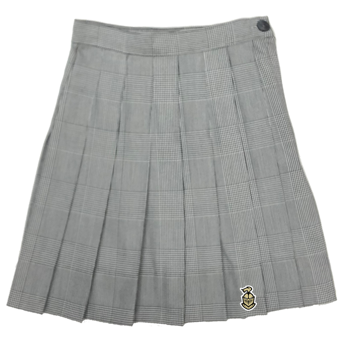 Womens Bishop Plaid All Around Pleat Skirt w/ Embroidered M Logo Grades 9-12