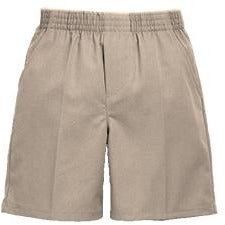 Khaki Pull On Shorts Grades K-1