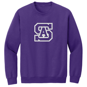 Crewneck Sweatshirt w/ St. Anthony High Embroidered Tackle Twill Logo Grades 9-12
