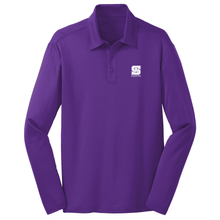 Load image into Gallery viewer, Basic Long Sleeve Knit Polo w/ St. Anthony High Heatseal Logo Grades 9-12
