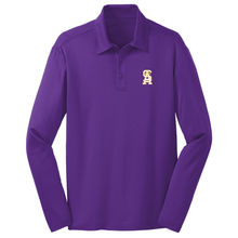 Load image into Gallery viewer, Long Sleeve Knit Polo w/ St. Anthony Parish School logo Grades Tk-8
