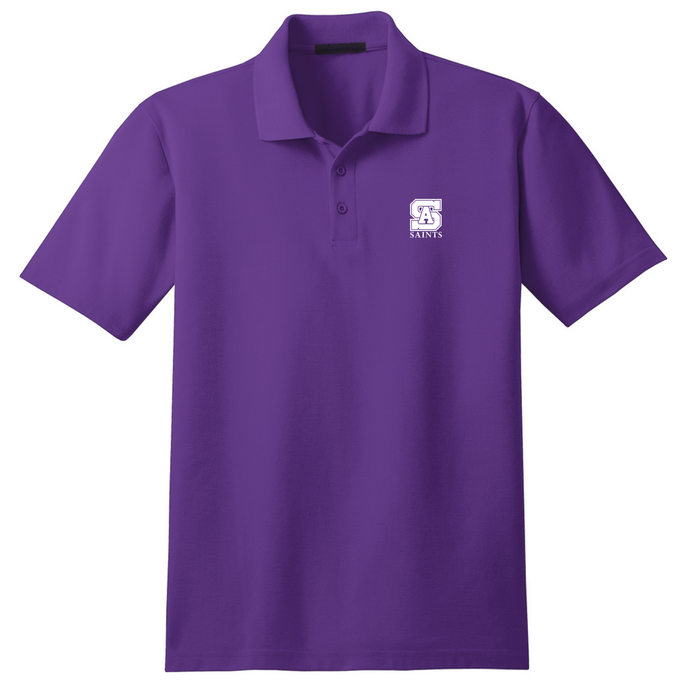 Basic Knit Polo w/ St. Anthony High Heatseal Logo Grades 9-12