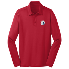 Load image into Gallery viewer, Basic Long sleeve Knit Polo w/ St. Clare Embroidered Logo

