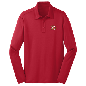 Basic Long Sleeve Knit Polo w/ Holy Innocents Embroidered Logo Grades TK-4