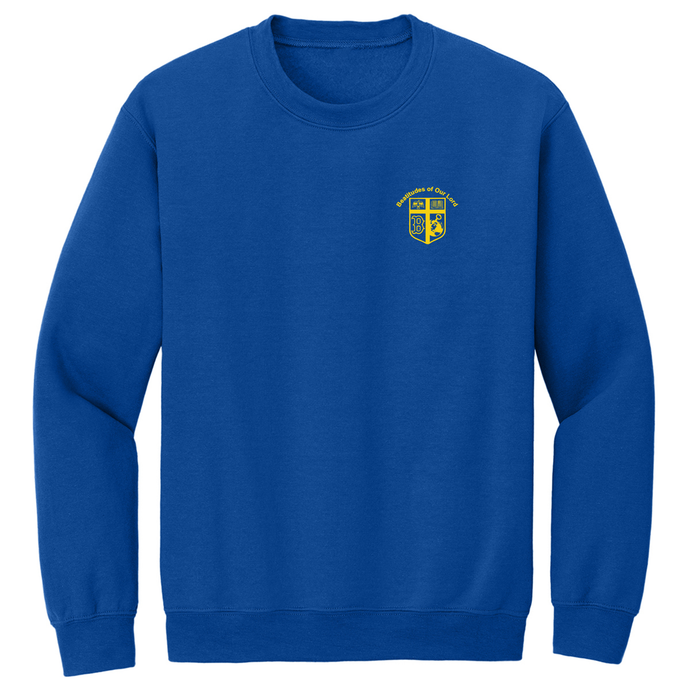 Crewneck Sweatshirt w/ Beatitudes Heatseal Logo Grades TK-8