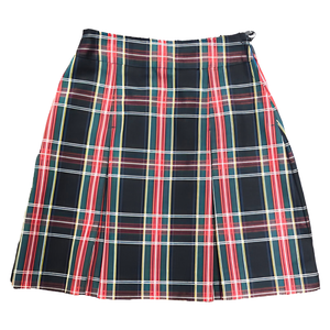 Rio Hondo Girls Box Pleat Plaid (Red/Black/Green) Skirt Grades 7-12
