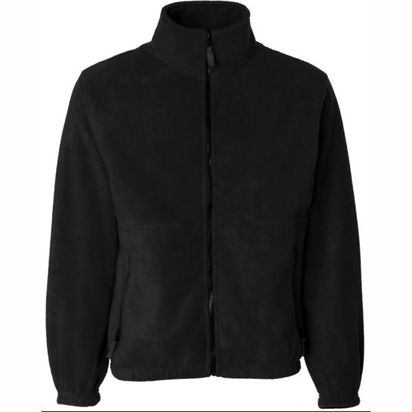 Black Full Zip Polar Fleece w/ embroidered St. John's Lutheran logo