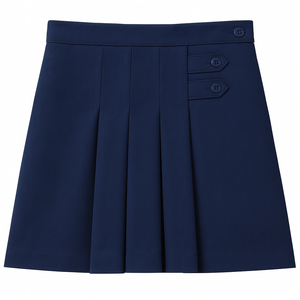 Girls Navy Tab Skort