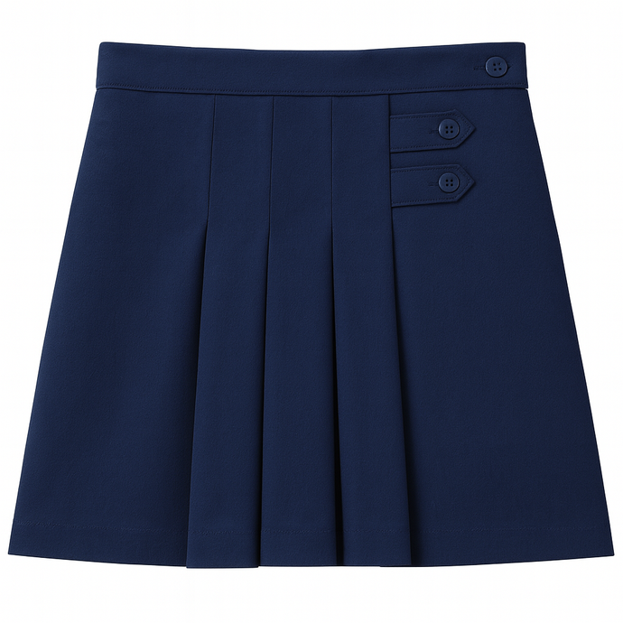 Girls Navy Tab Skort