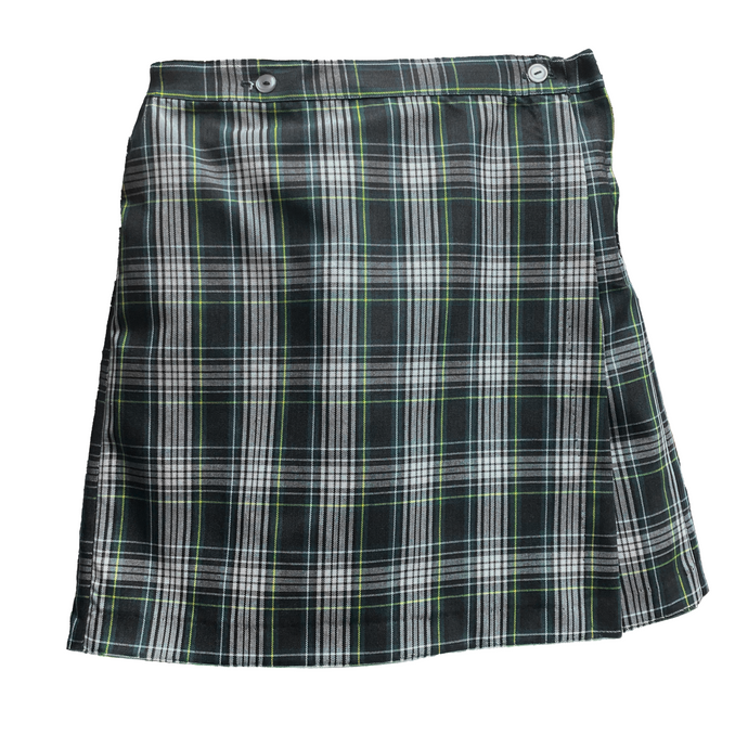 Mt. St. Mary Plaid Wrap Skort w/ Elastic Waistband