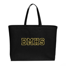 Load image into Gallery viewer, Wide Tote Bag with BMHS Logo
