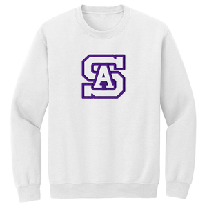 Crewneck Sweatshirt w/ St. Anthony High Embroidered Tackle Twill Logo Grades 9-12