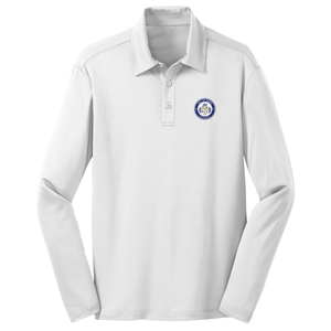 Basic Long Sleeve Knit Polo w/ Mt. St. Mary Academy Fiberlok Logo
