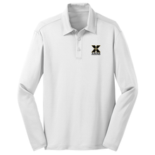Load image into Gallery viewer, Basic Knit Long Sleeve Polo w/ Xavier Embroidered Logo Grades 9-12
