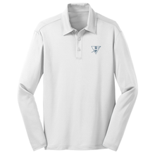 Load image into Gallery viewer, Basic Long Sleeve Knit Polo w/ Holy Trinity Heatseal Logo Grades K-8
