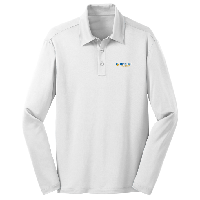 Basic Long Sleeve Knit Polo w/ Minaret Embroidered Logo Grades PS-8