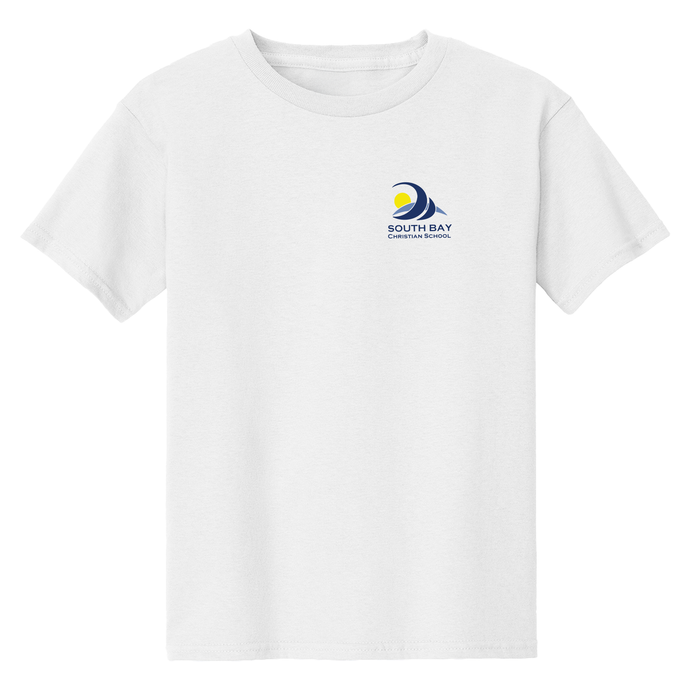 Cotton PE Shirt w/ South Bay Christian School logo