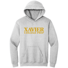 Load image into Gallery viewer, Xavier Hooded Sweatshirt w/ Large Embroidered Logo Grades 9-12
