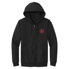 Load image into Gallery viewer, Zip Hood Sweatshirt w/Valley Christian Cerritos Heat Seal Logo Grades TK-12
