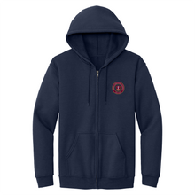Load image into Gallery viewer, Zip Hood Sweatshirt w/Valley Christian Cerritos Heat Seal Logo Grades TK-12
