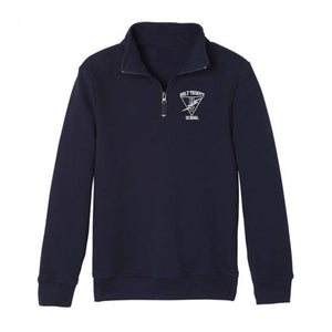1/4 Zip Sweatshirt w/ Holy Trinity Heatseal Logo Grades K-8