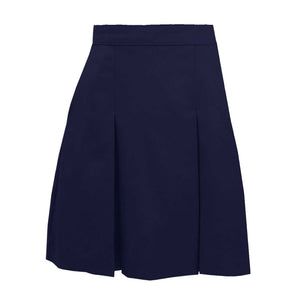 2 Pleat Skirt - Navy