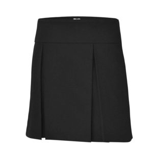 Drop Yoke Skort – Black
