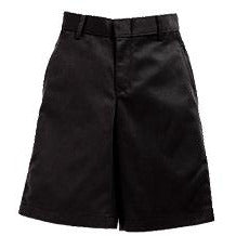 Boy's Flat Front Shorts - Black