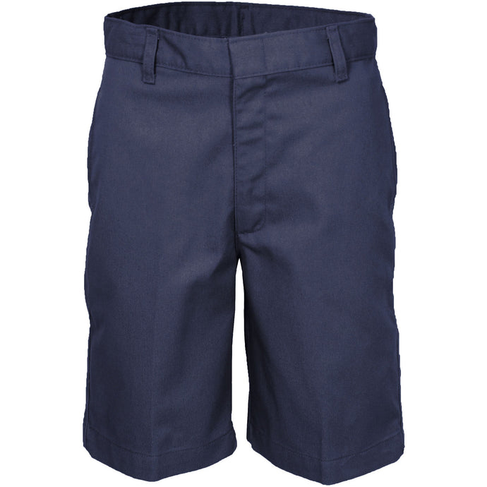 Boy's Flat Front Shorts - Navy (Grades K-5)