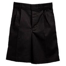 Boys Pleated Shorts - Black