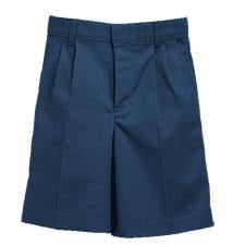 Boy's Pleated Shorts - Navy