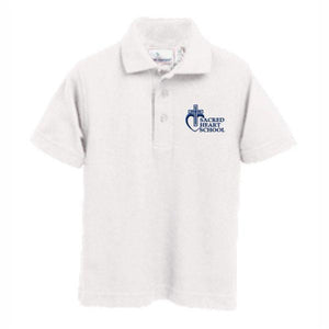 Knit Polo w/Sacred Heart Embroidered Logo Grades K-8