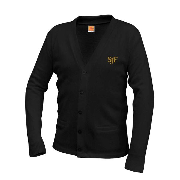 Cardigan Sweater w/ St. John Fisher logo