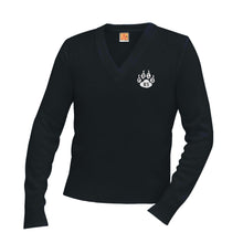 Load image into Gallery viewer, V-Neck Sweater w/POLA logo
