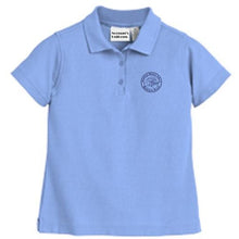 Load image into Gallery viewer, Girls Fitted Knit Polo w/American Martyrs logo
